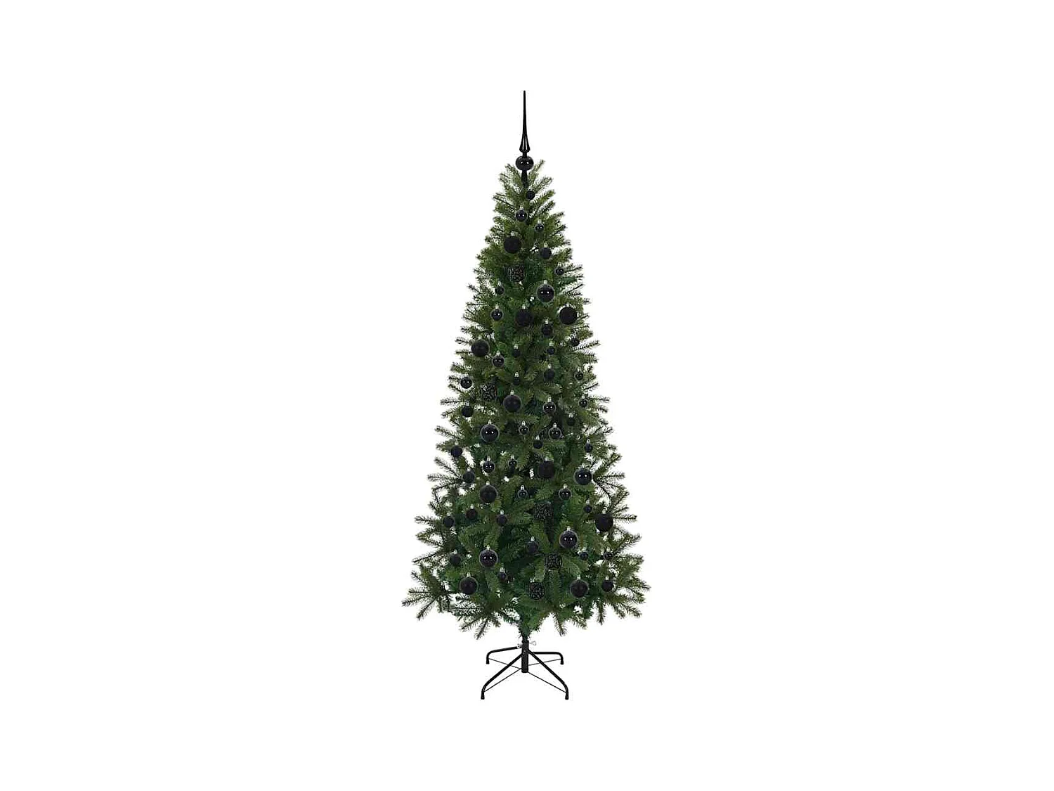 Sapin de Noël artificiel avec 300 LED Vert 180 cm PE et PVC