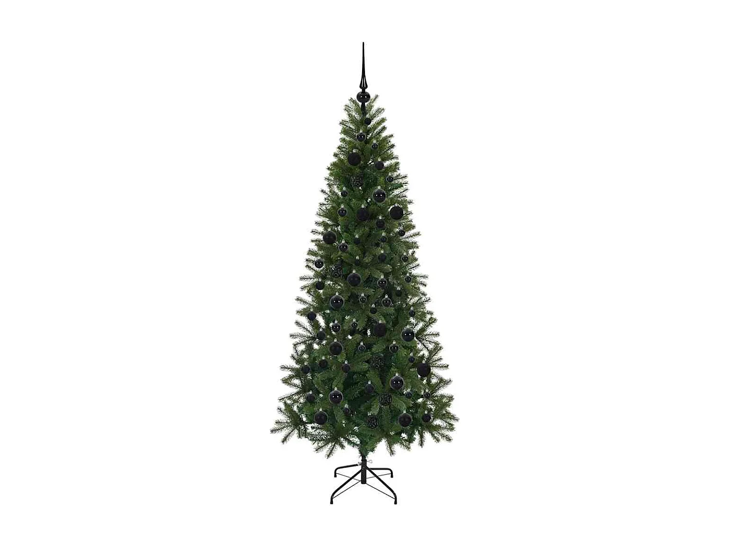 Sapin de Noël artificiel avec 300 LED Vert 180 cm PE et PVC