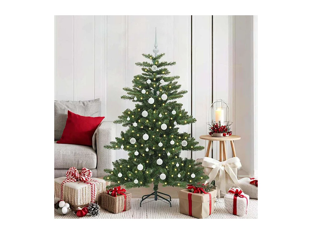 Árbol de Navidad artificial con ramas articuladas 150 cm PVC