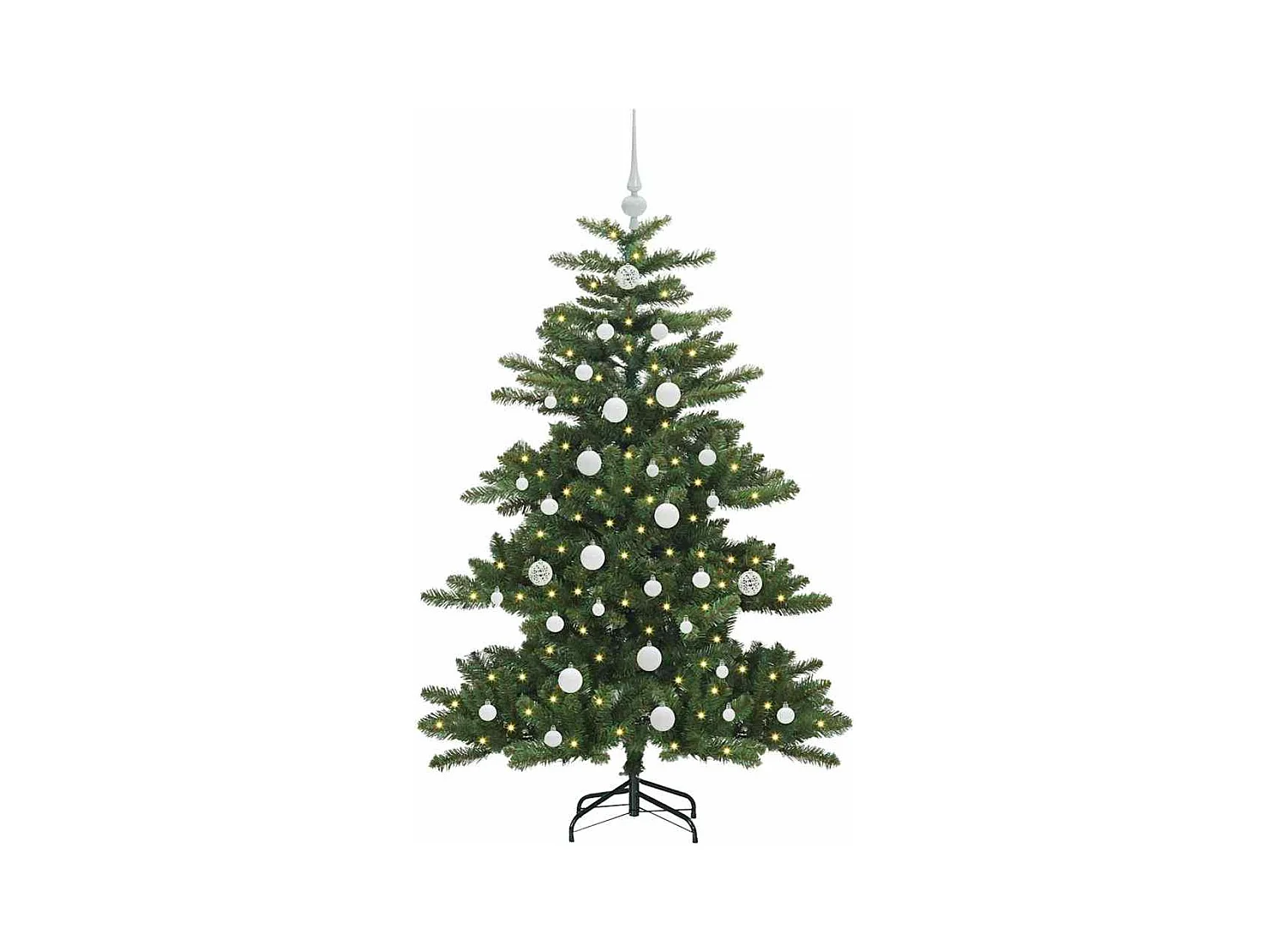 Árbol de Navidad artificial con ramas articuladas 150 cm PVC