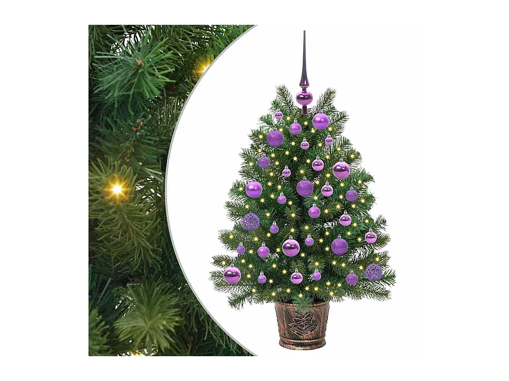 Sapin de Noël artificiel avec 150 LED Vert 95 cm PE et PVC