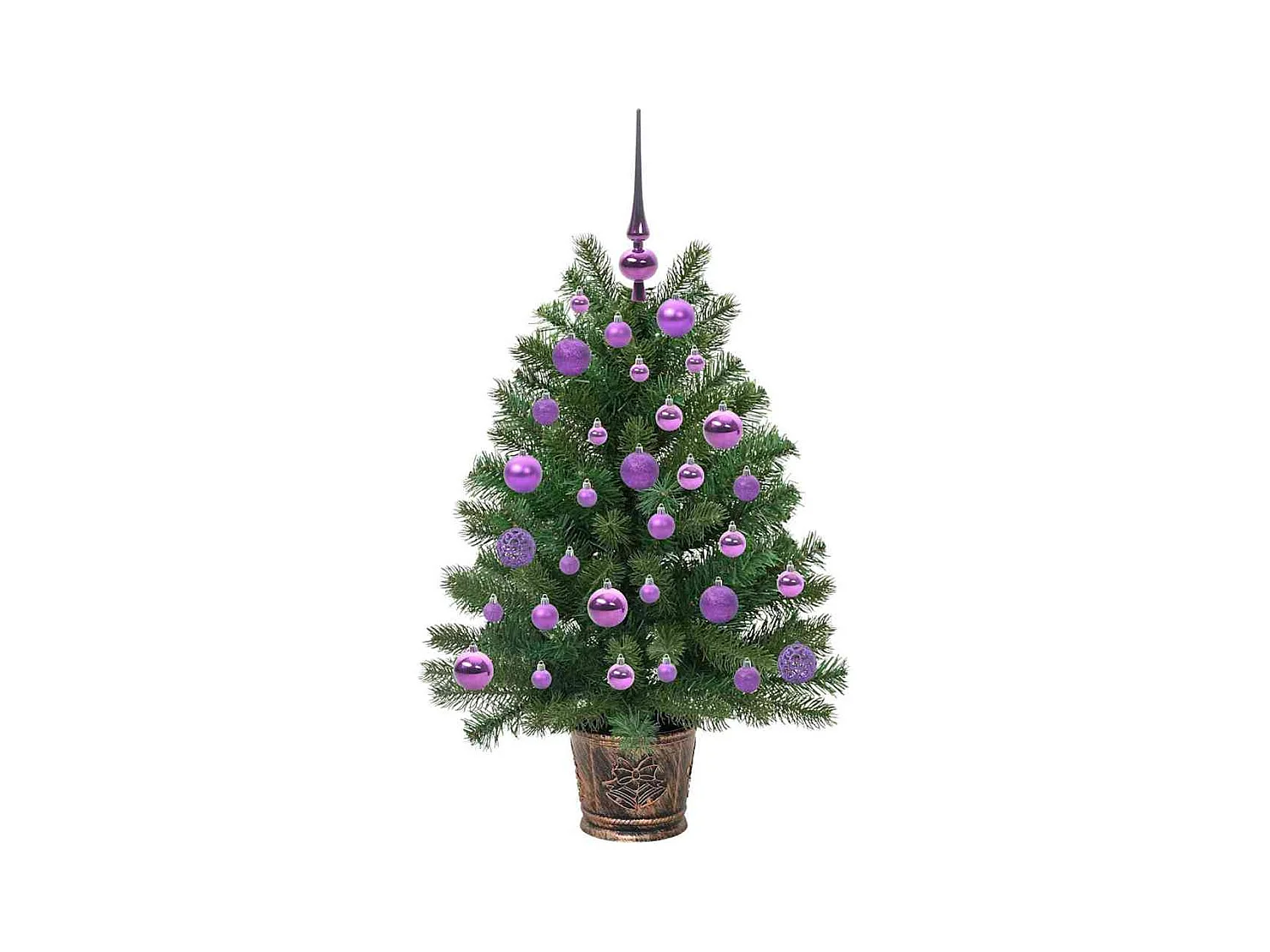 Sapin de Noël artificiel avec 150 LED Vert 95 cm PE et PVC