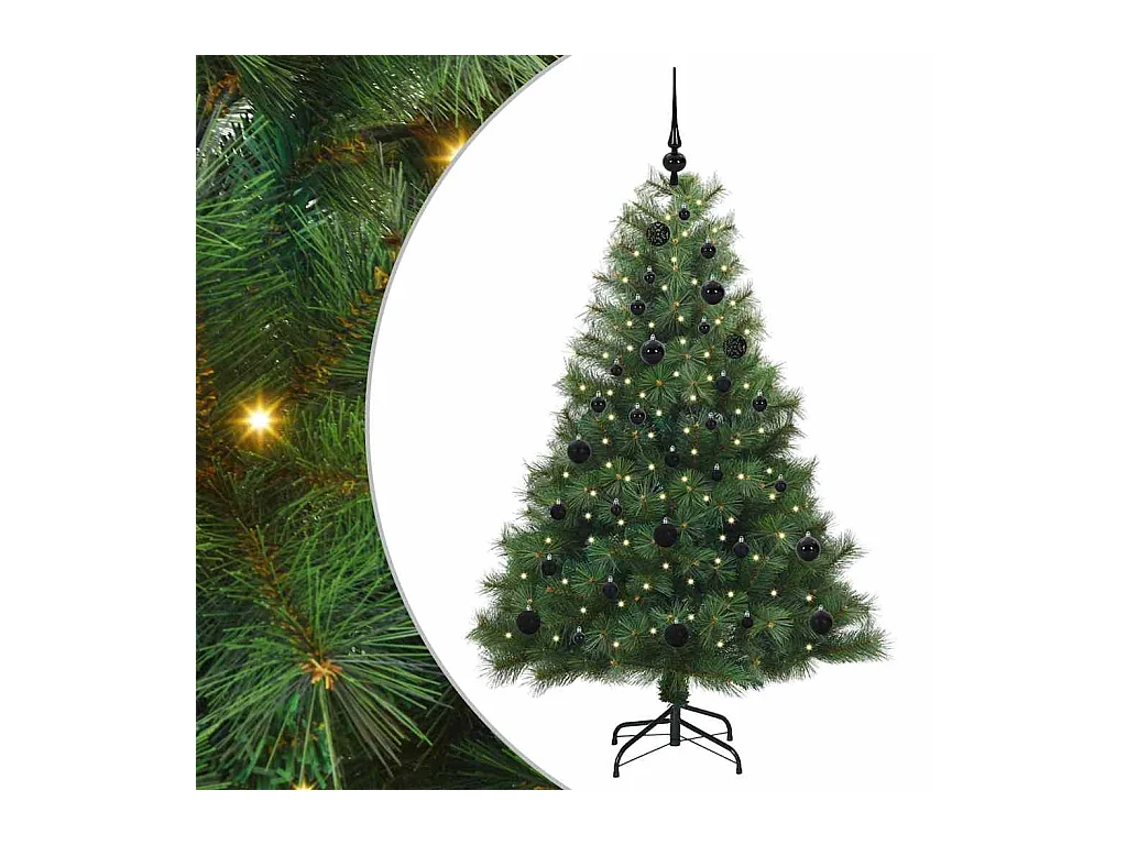 Árbol de Navidad artificial con 150 LED Verde 150 cm PE y PVC