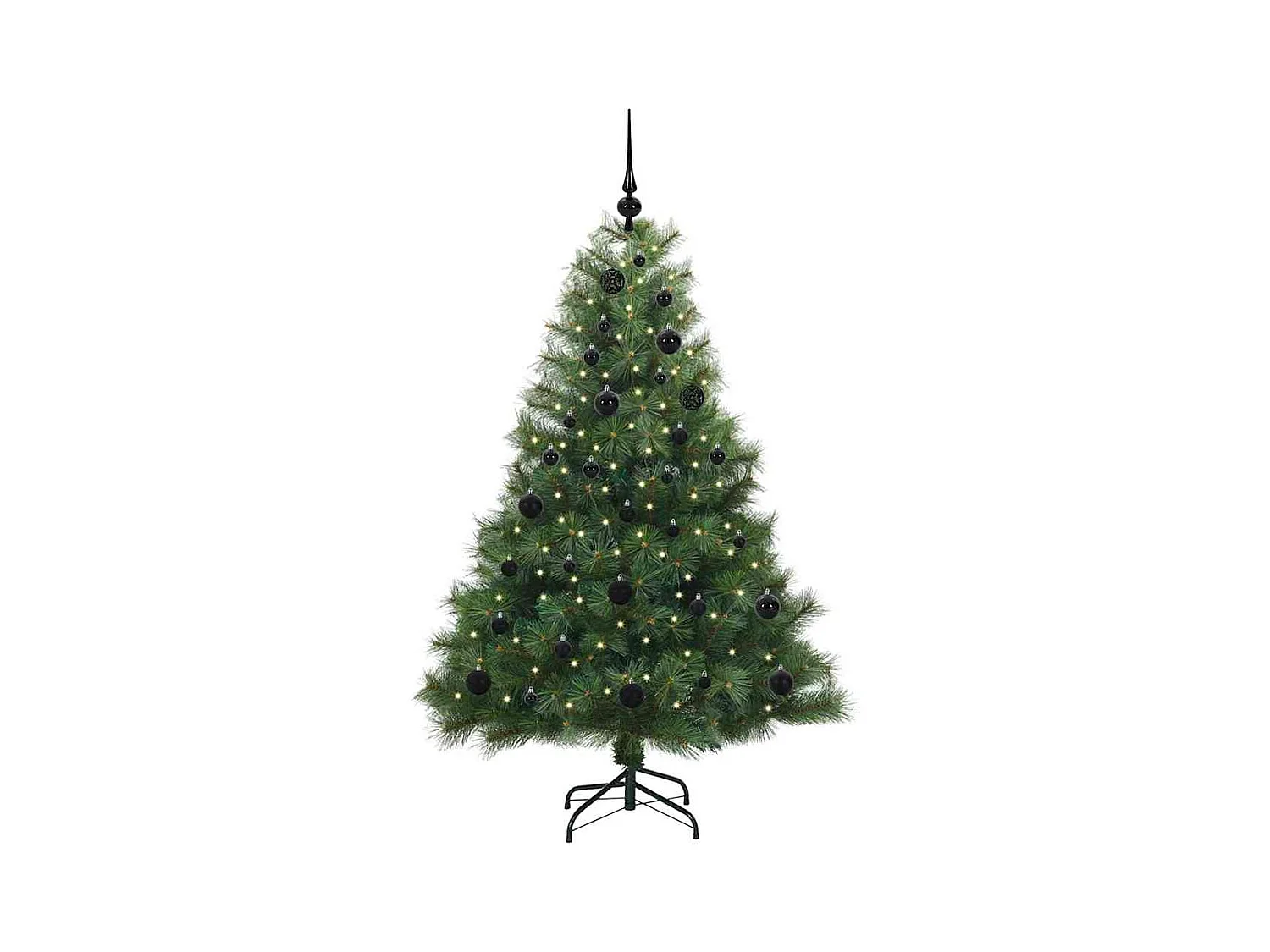 Árbol de Navidad artificial con 150 LED Verde 150 cm PE y PVC