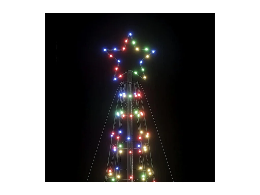 Árbol de Navidad LED con estacas 1534 LEDs colores 500 cm