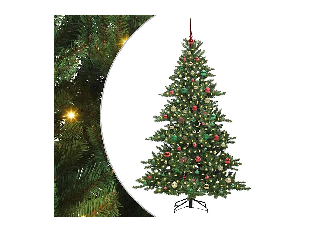 Sapin de Noël Artificiel à Branches Articulées 180 cm PVC