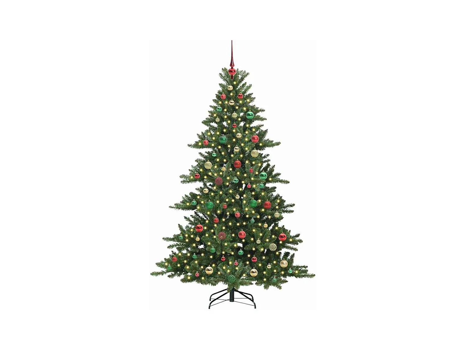 Sapin de Noël Artificiel à Branches Articulées 180 cm PVC