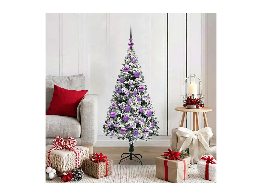 Sapin de Noël artificiel Vert 120 cm PVC, Acier et Plastique
