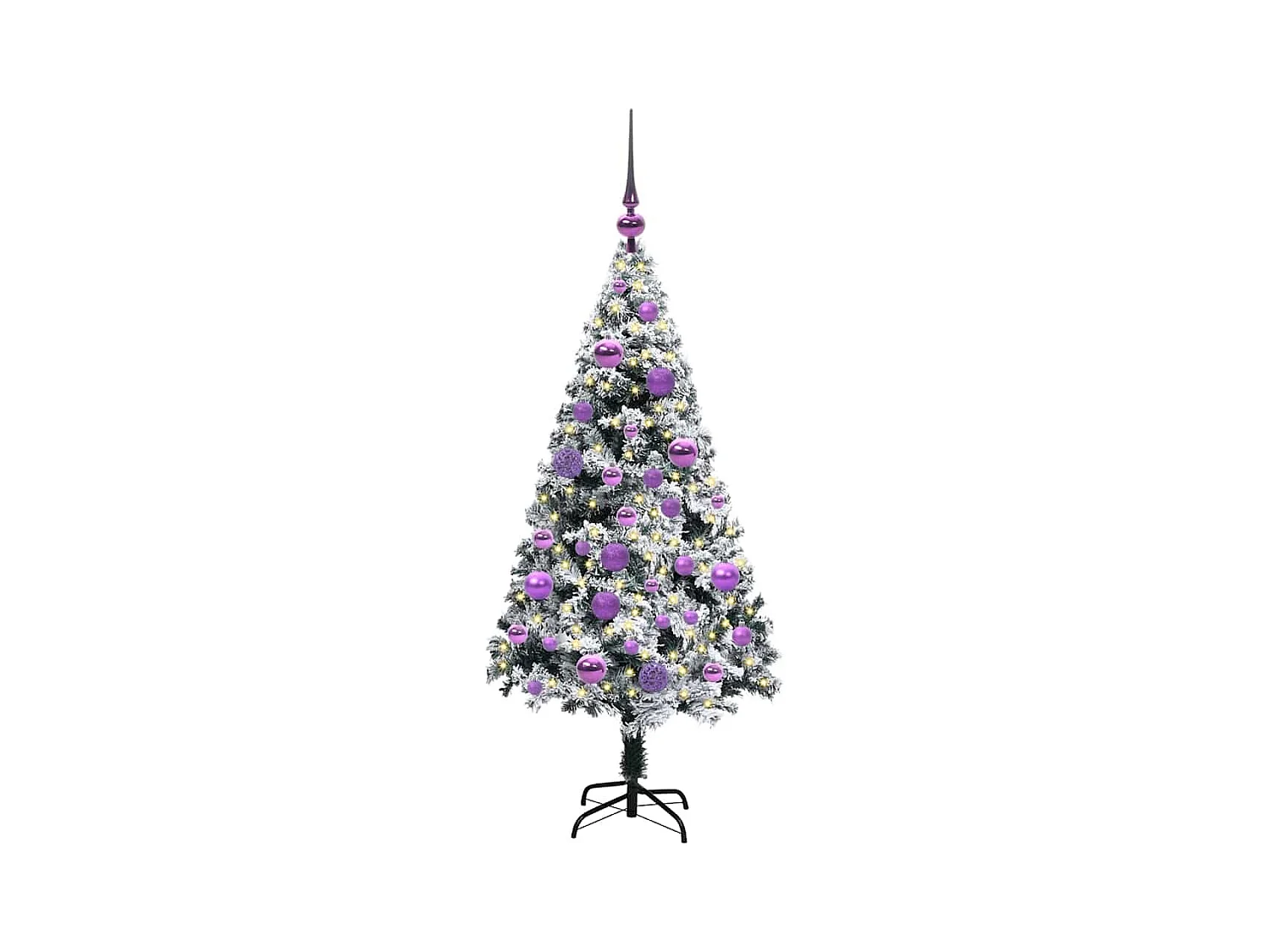Sapin de Noël artificiel Vert 120 cm PVC, Acier et Plastique