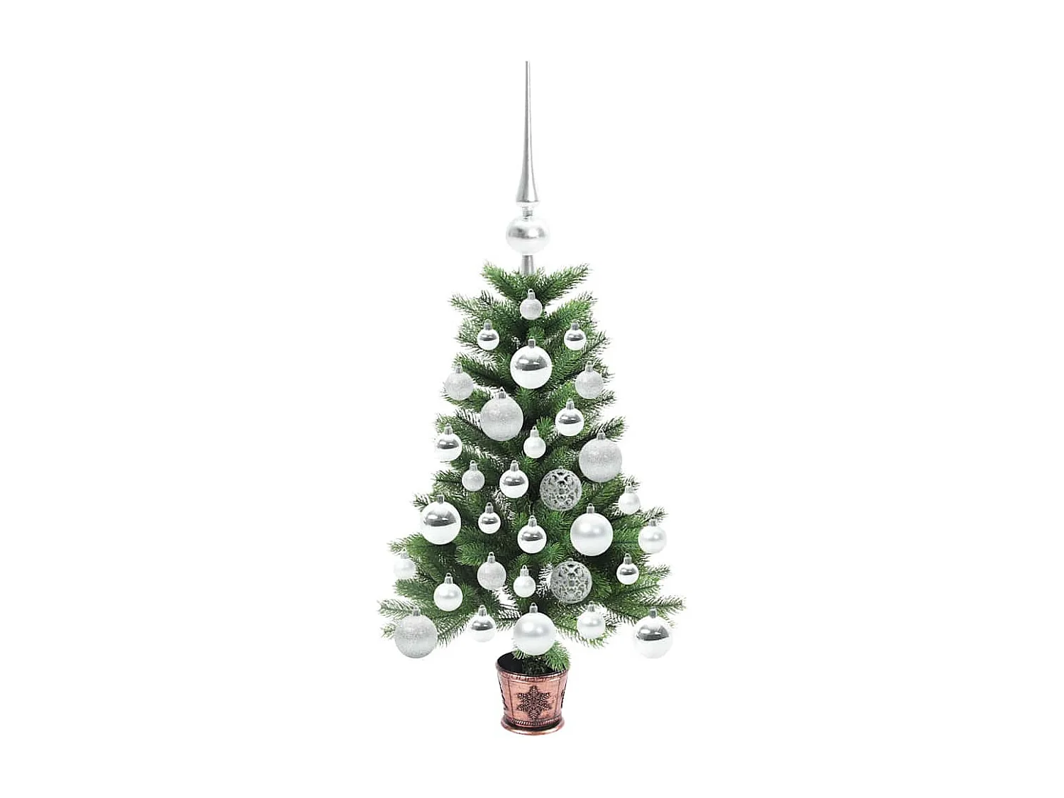 Sapin de Noël avec 150 LED avec support Vert 65 cm PE
