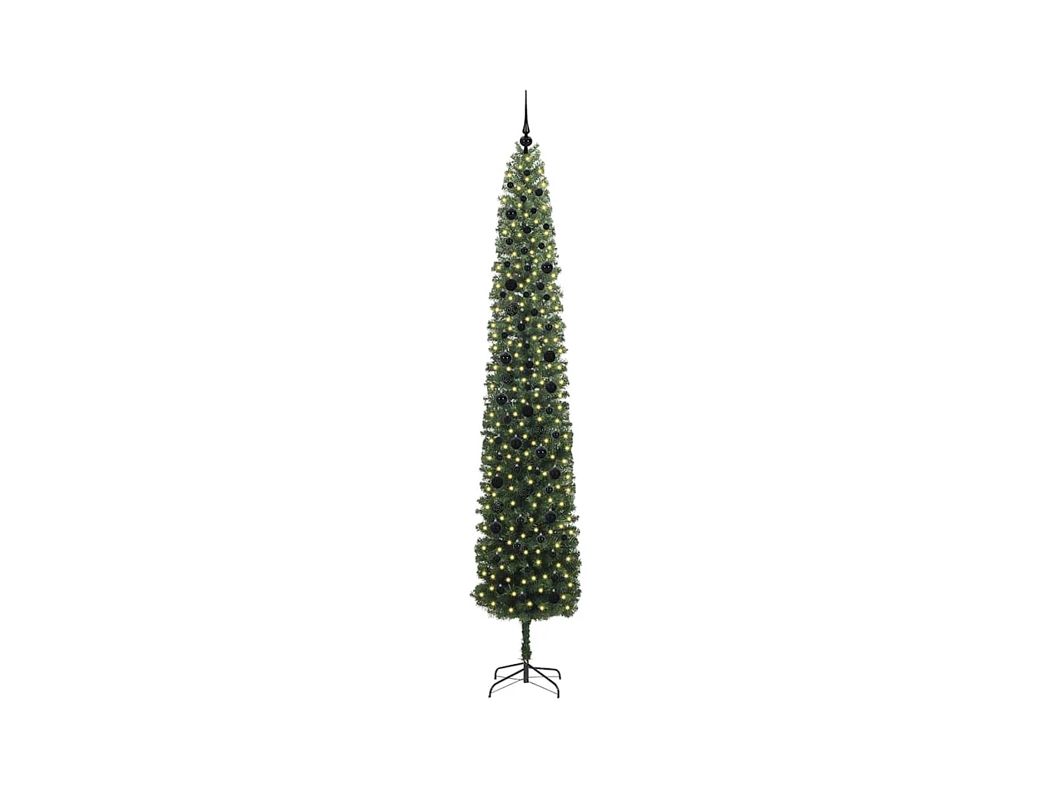 Árbol de Navidad artificial Verde 270 cm PVC, Acero y Plástico