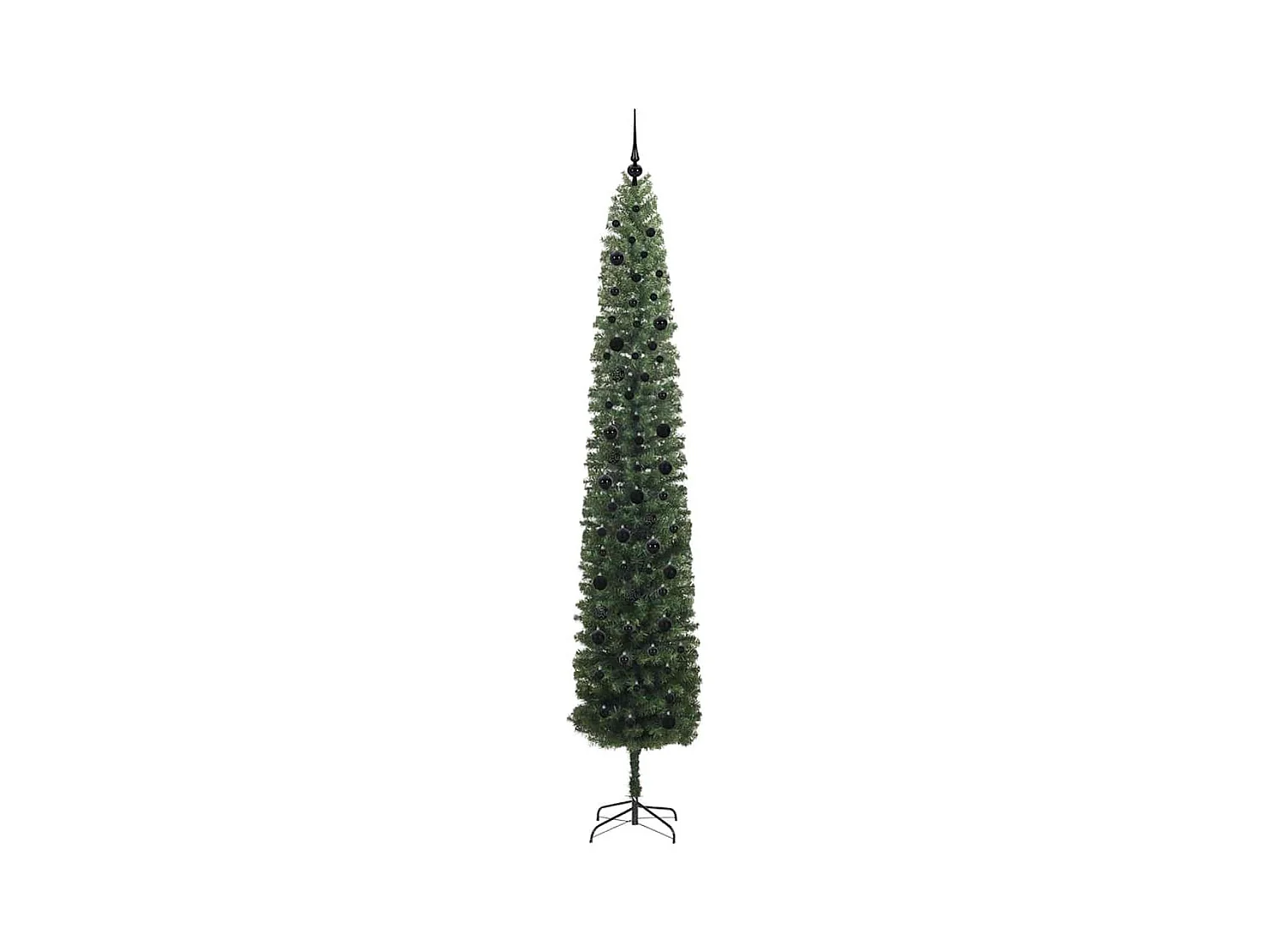 Árbol de Navidad artificial Verde 270 cm PVC, Acero y Plástico