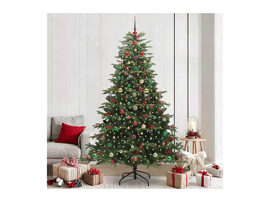 Sapin de Noël artificiel Vert 240 cm PVC, métal et plastique