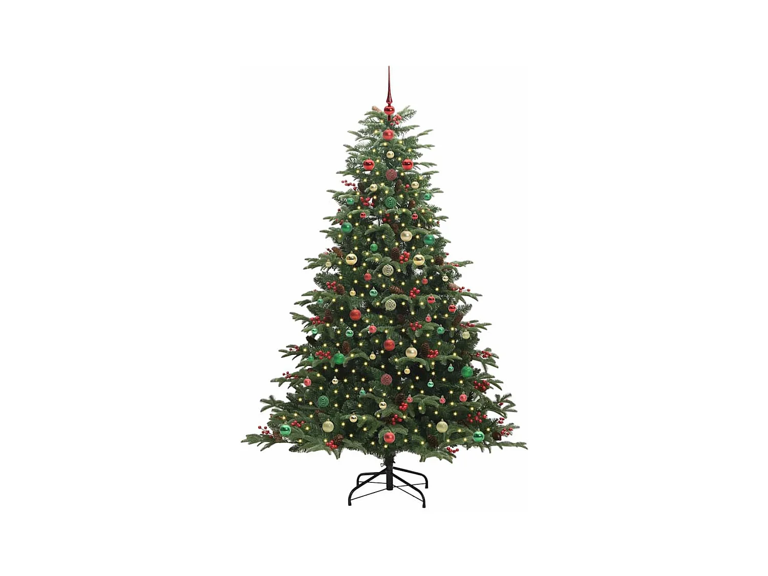 Sapin de Noël artificiel Vert 240 cm PVC, métal et plastique