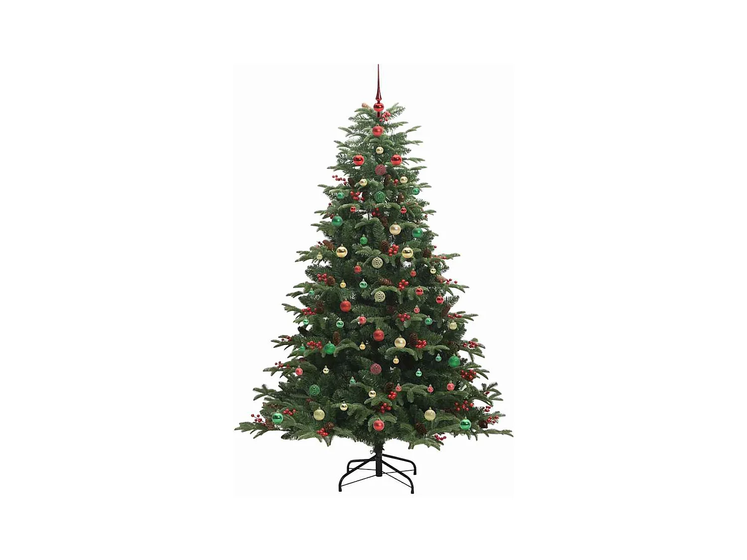 Sapin de Noël artificiel Vert 240 cm PVC, métal et plastique