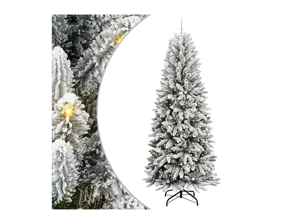Árbol de Navidad artificial con 300 LED 93 x 93 x 240 cm