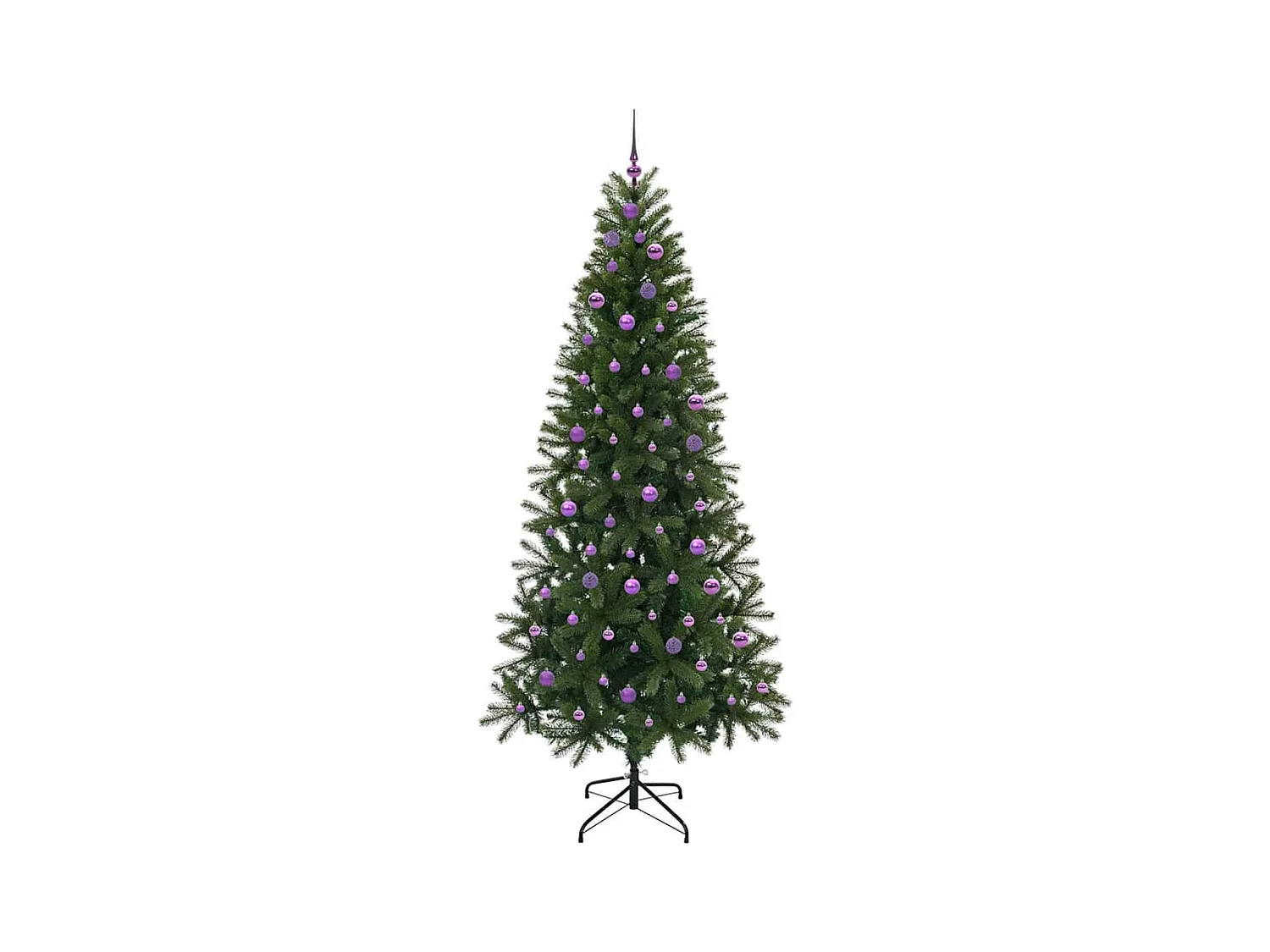 Kunstkerstboom met 300 LED met standaard Groen 240 cm PE en PVC