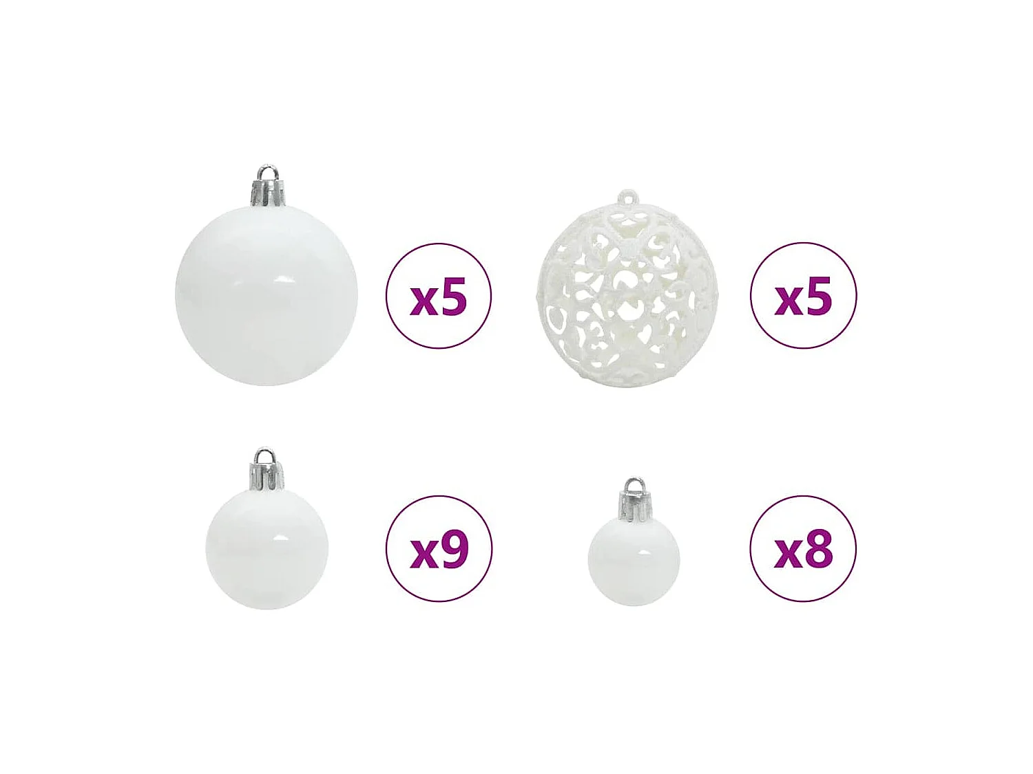 Sapin de Noël avec 150 LED avec support Argent 150 cm PET