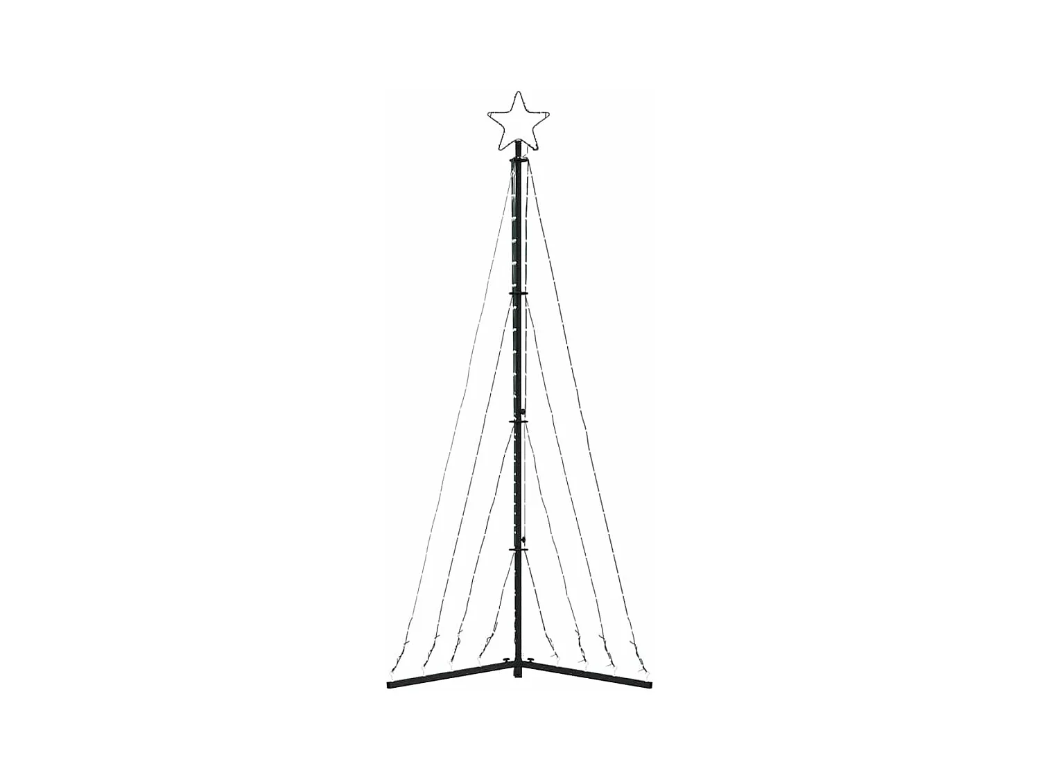 Sapin de Noël à LED 339 LED blanc chaud 182 cm