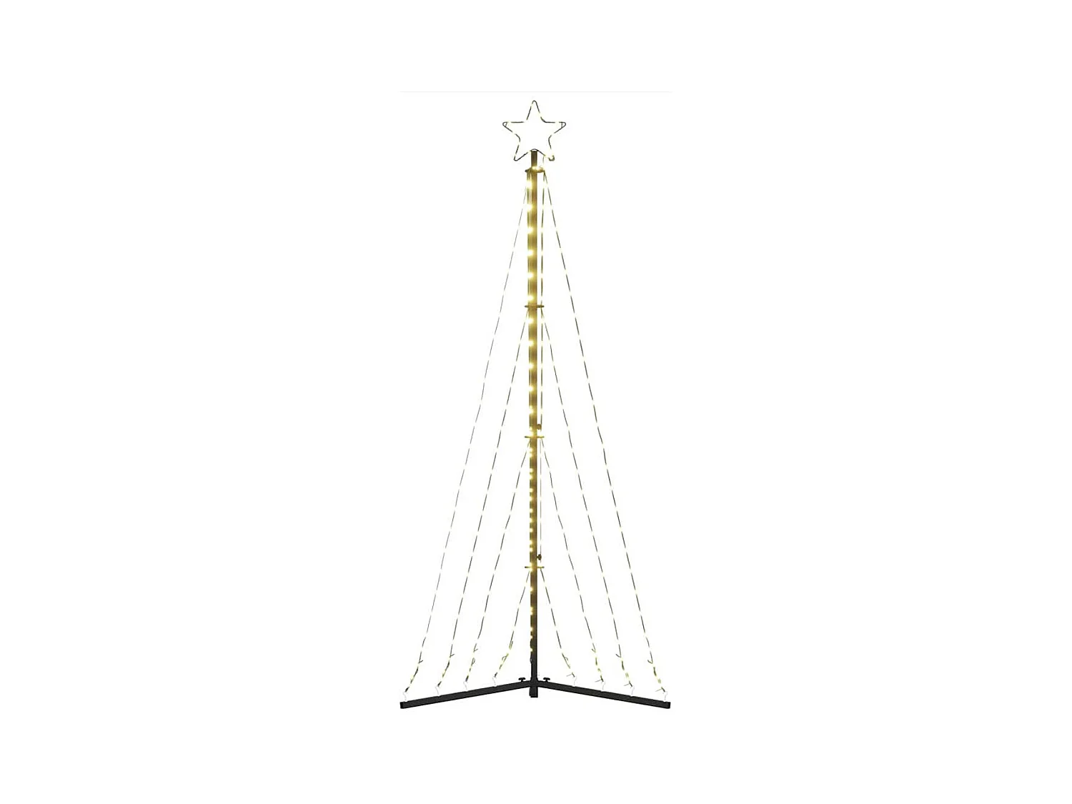 Sapin de Noël à LED 339 LED blanc chaud 182 cm