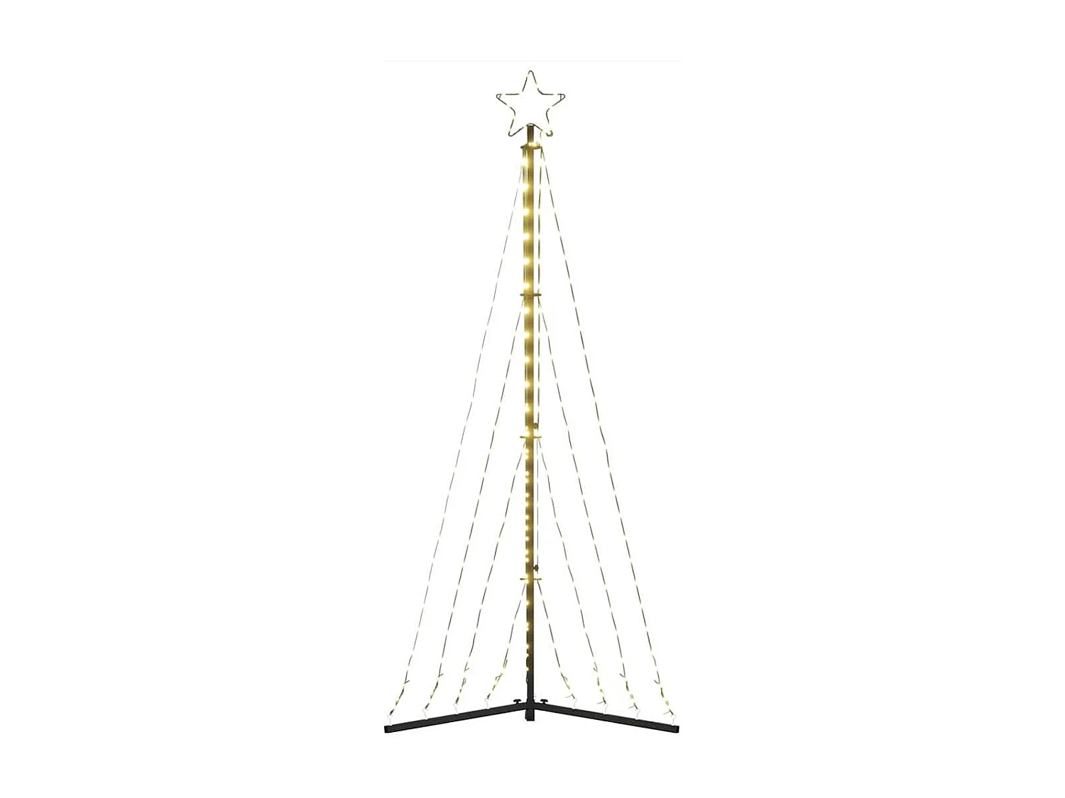 Sapin de Noël à LED 339 LED blanc chaud 182 cm