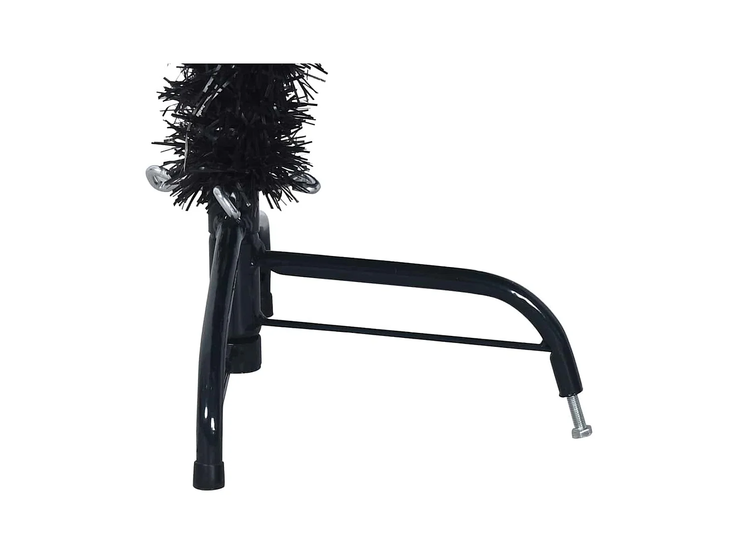 Árbol de Navidad con luces de cuerda decorativa Negro 150 cm