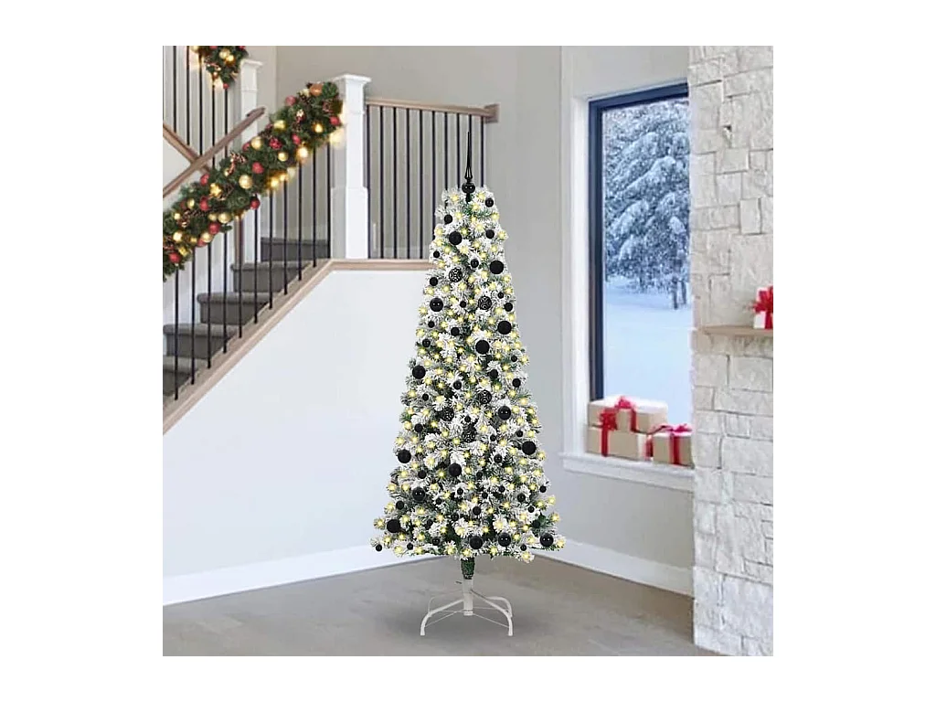 Sapin de Noël Artificiel à Branches Articulées 240 cm PVC