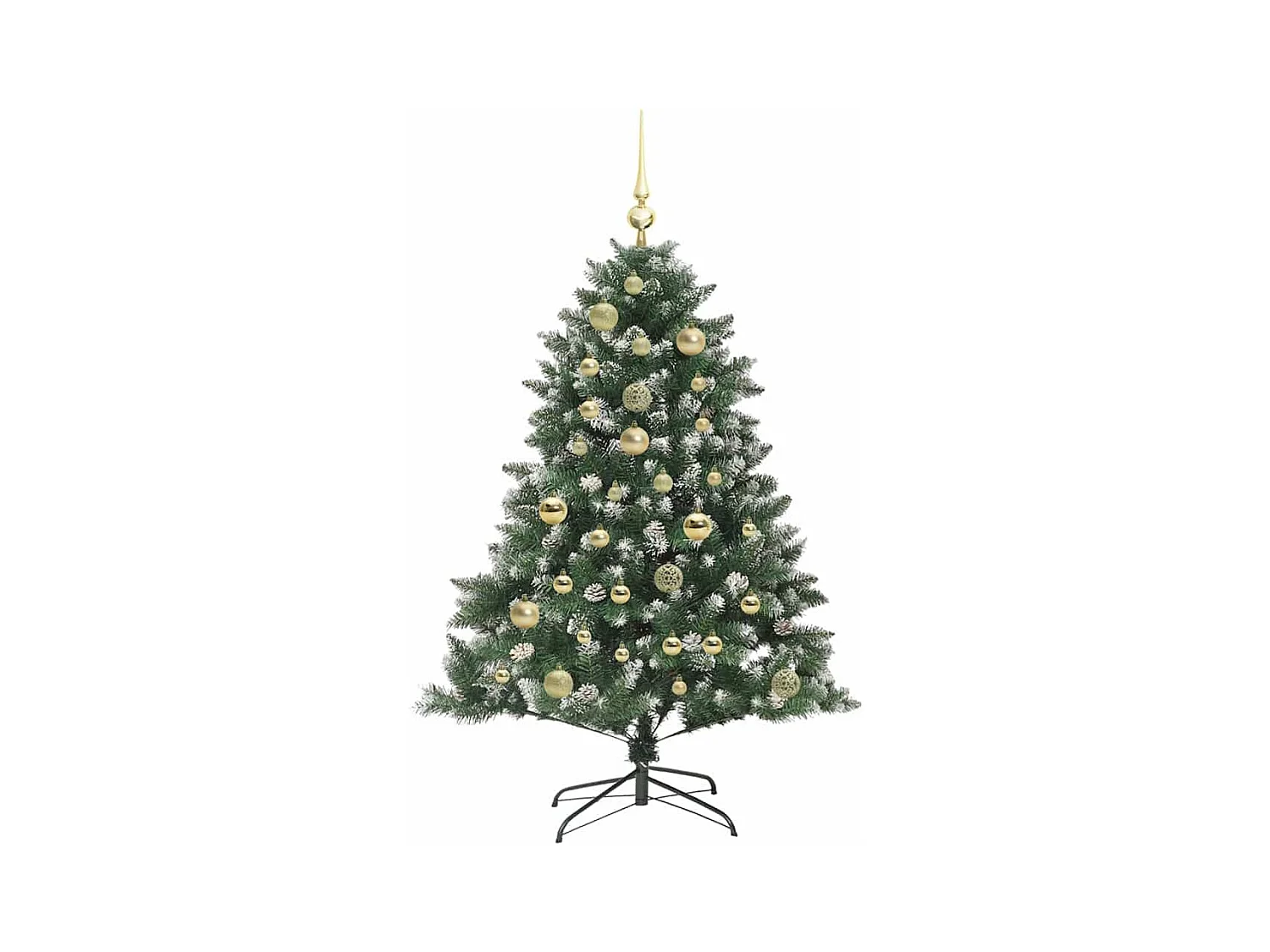 Sapin de Noël artificiel avec 150 LED Vert 85 x 85 x 120 cm