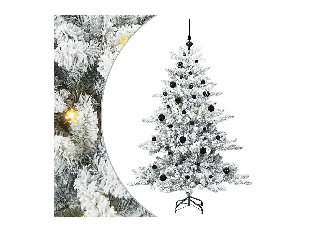 Árbol de Navidad artificial con ramas articuladas 150 cm PVC