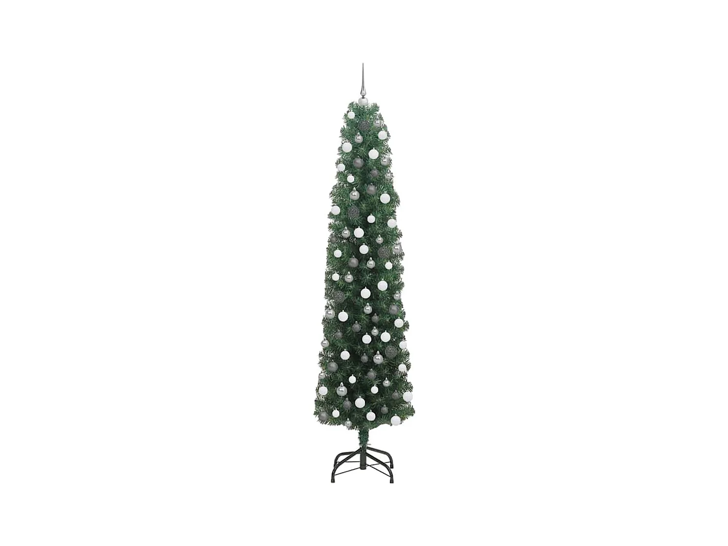 Sapin de Noël artificiel Vert 210 cm PVC et acier et plastique