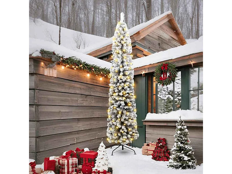 Sapin de Noël artificiel Vert 240 cm PVC et acier et plastique