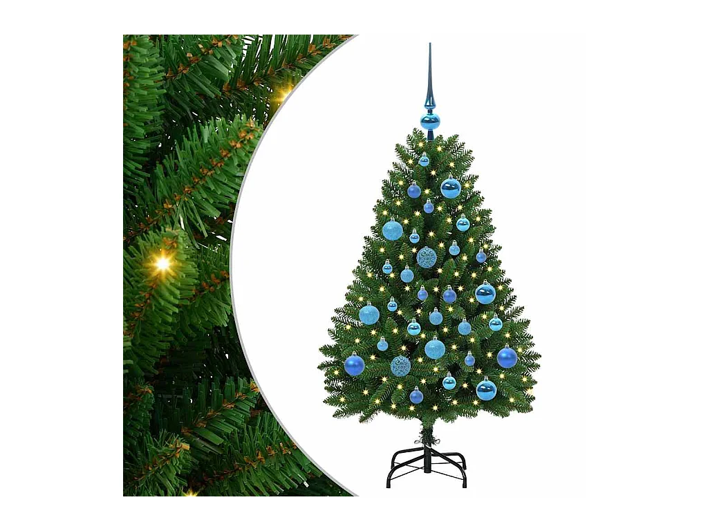Sapin de Noël artificiel Vert 120 cm PVC et métal
