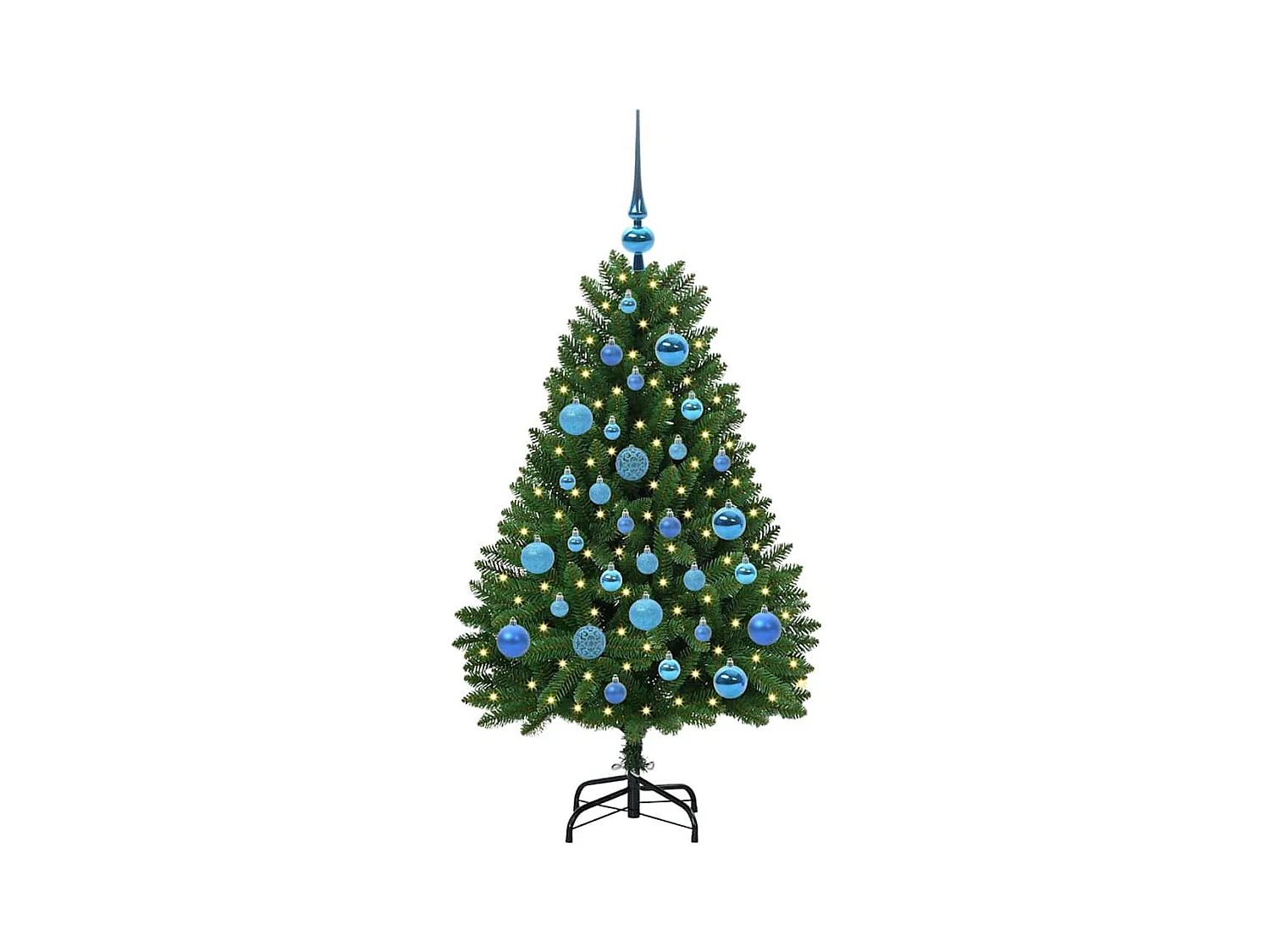 Sapin de Noël artificiel Vert 120 cm PVC et métal