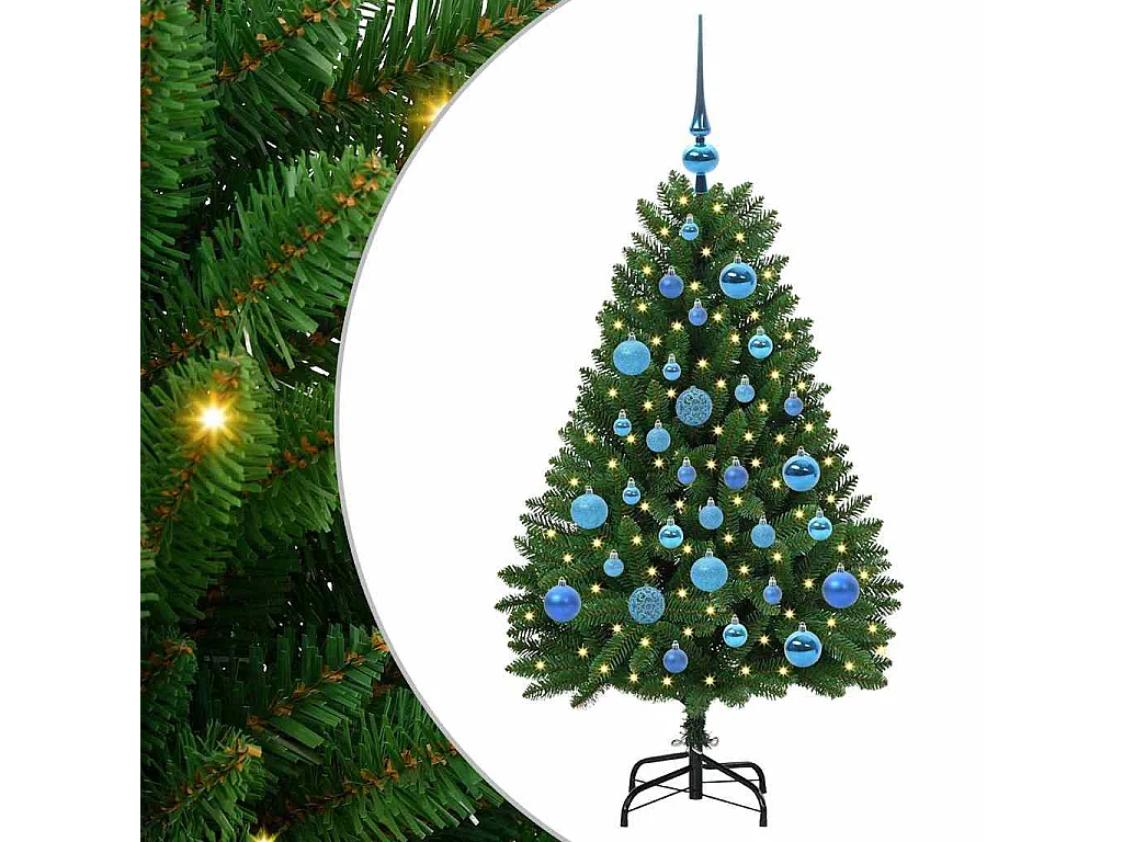 Sapin de Noël artificiel Vert 120 cm PVC et métal