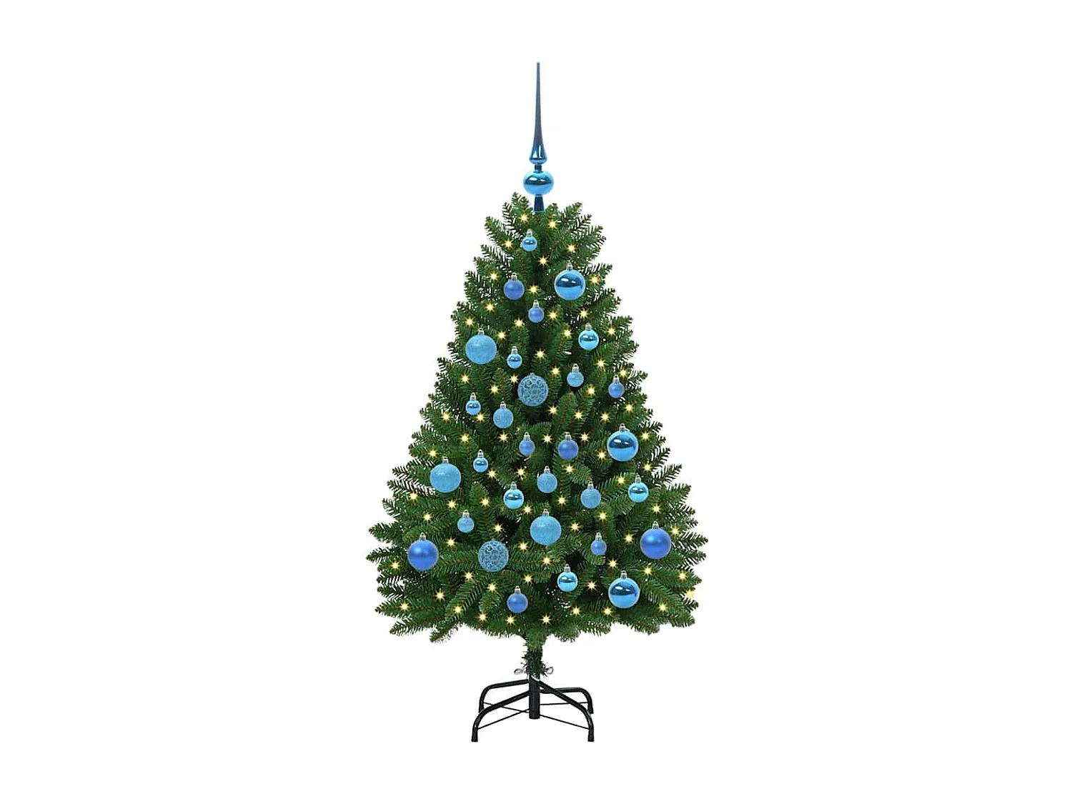 Sapin de Noël artificiel Vert 120 cm PVC et métal