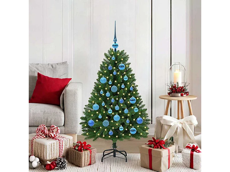 Sapin de Noël artificiel Vert 120 cm PVC et métal