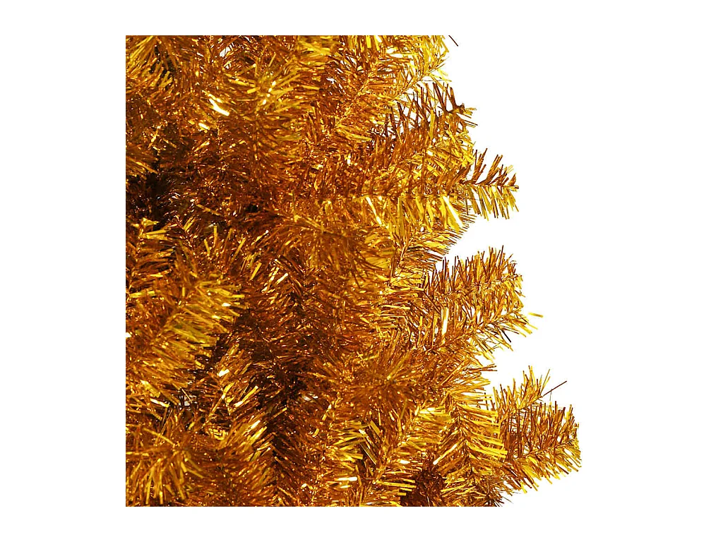 Árbol de Navidad con 300 LED con soporte Dorado 240 cm PET