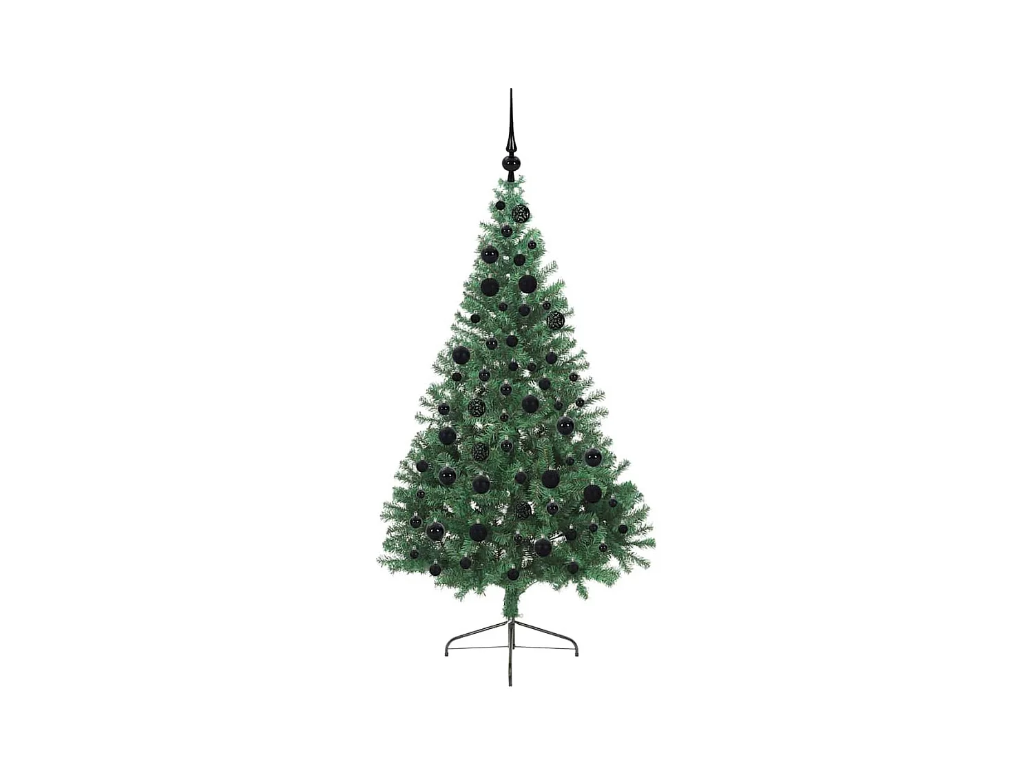 Árbol de Navidad Artificial Preiluminado Verde 180 cm PVC