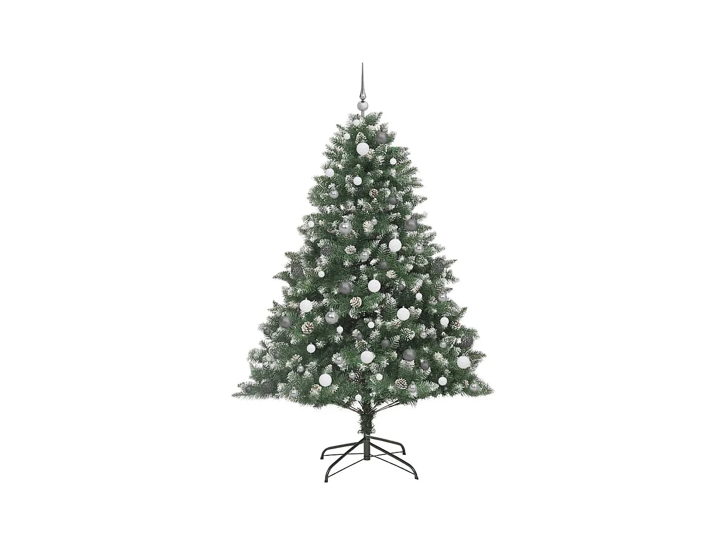 Sapin de Noël artificiel avec 300 LED Vert 140 x 140 x 210 cm