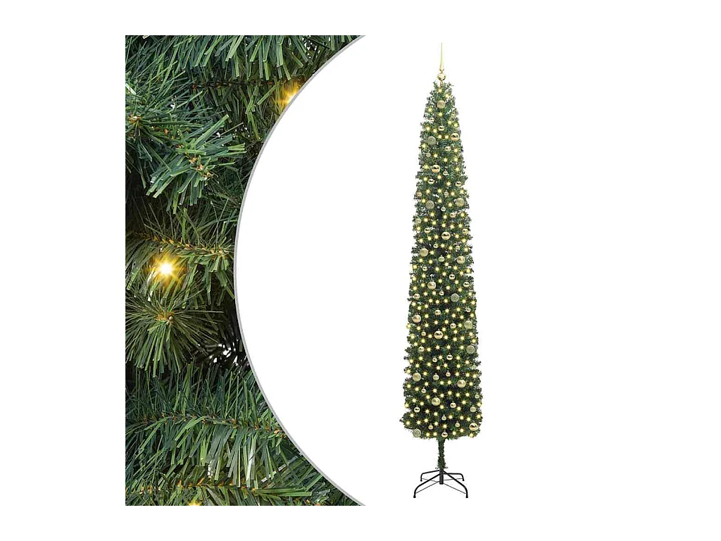 Sapin de Noël artificiel Vert 270 cm PVC et acier et plastique