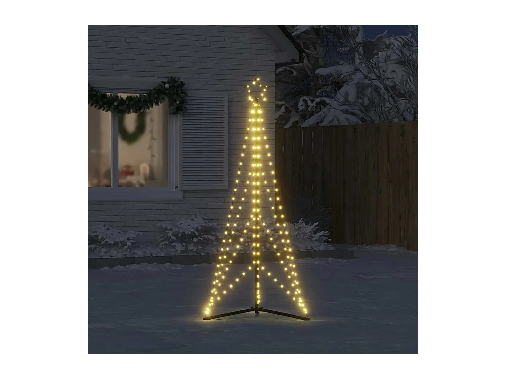LED Árvore de Natal 363 LEDs Branco Quente 182 cm