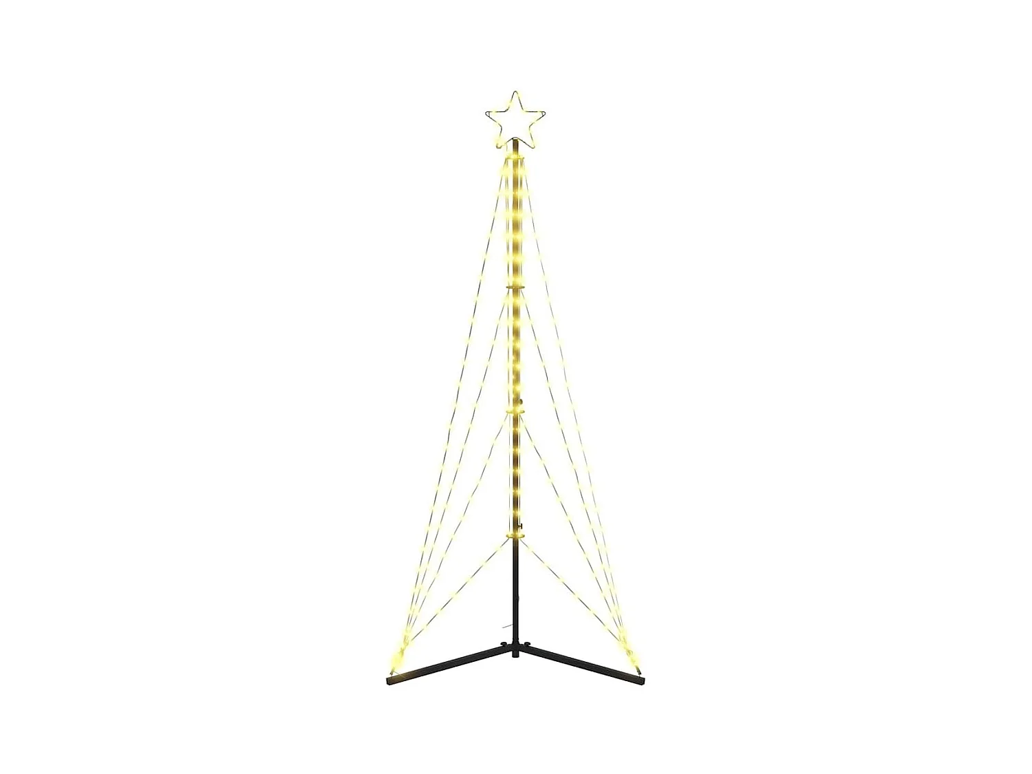 LED Árvore de Natal 363 LEDs Branco Quente 182 cm