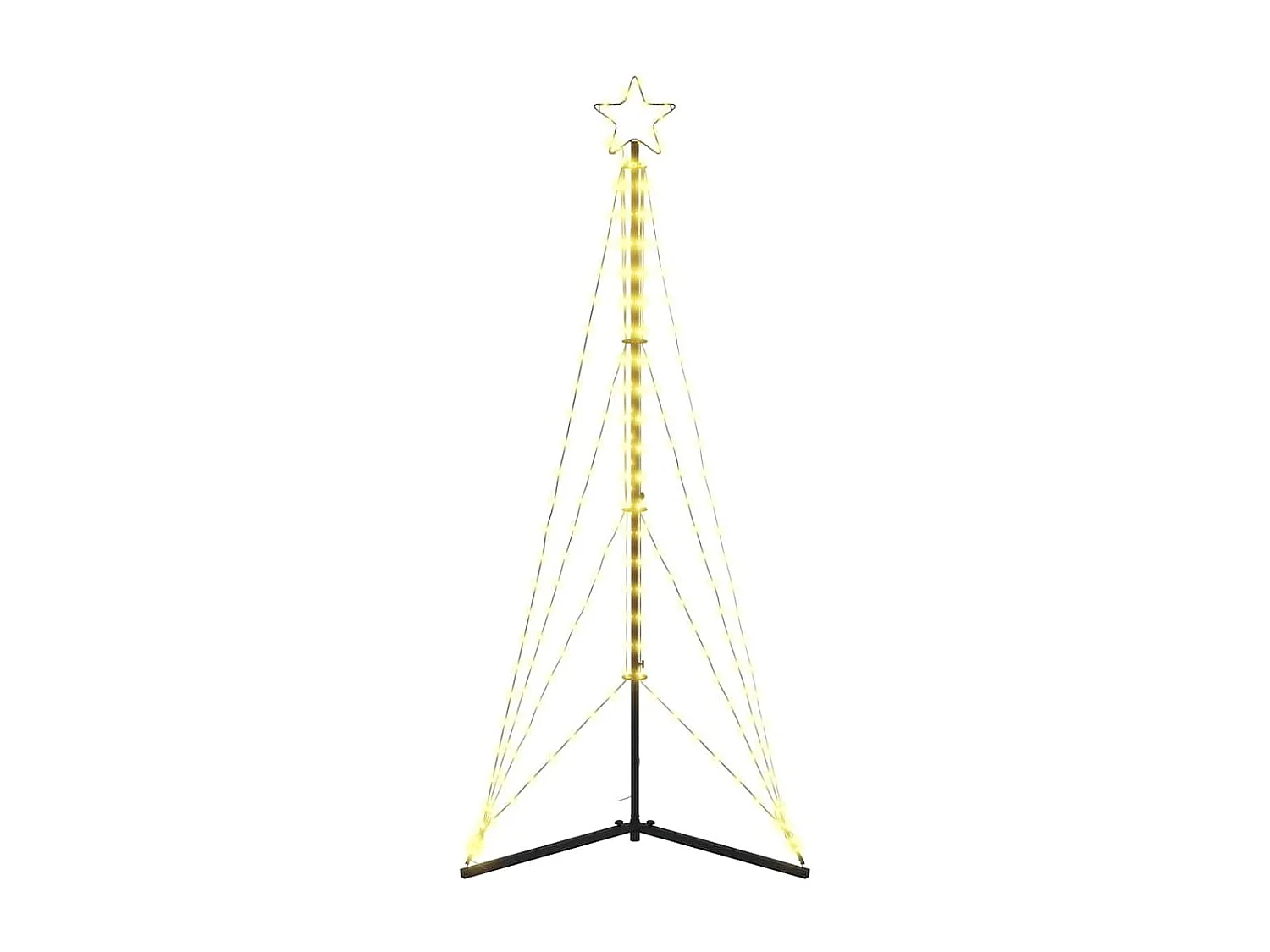 Sapin de Noël à LED 363 LED blanc chaud 182 cm