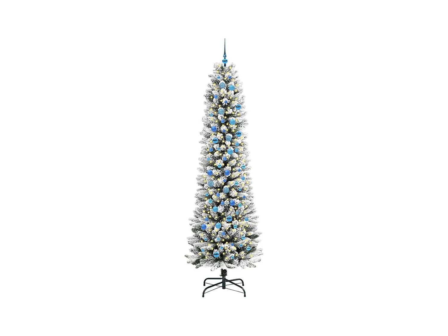 Sapin de Noël artificiel avec 300 LED Vert et blanc 240 cm