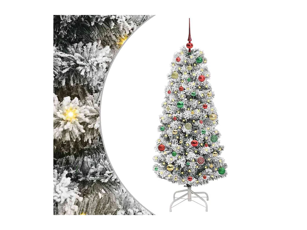 Árbol de Navidad artificial con ramas articuladas 150 cm PVC