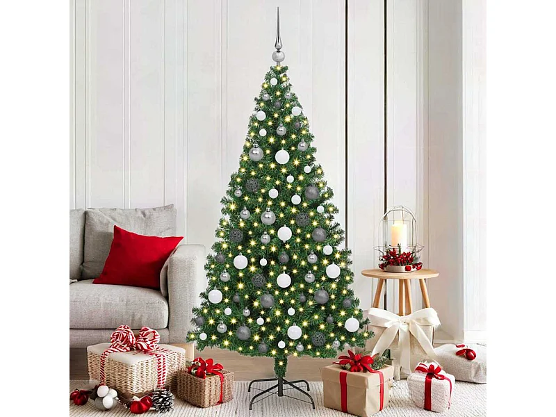 Sapin de Noël artificiel Vert 180 cm PVC, Acier et Plastique