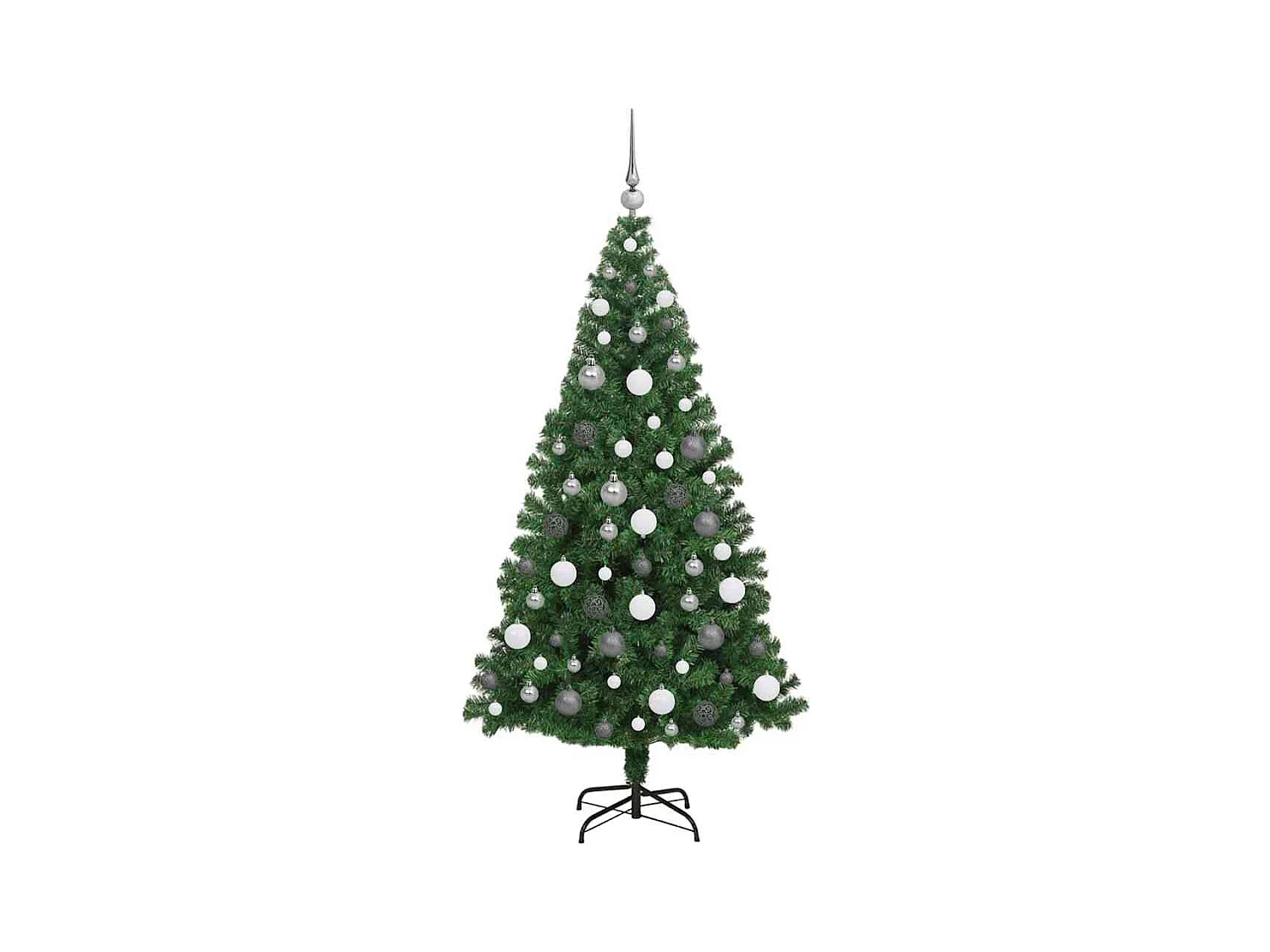 Árvore de Natal Artificial Verde 180 cm PVC, Aço e Plástico