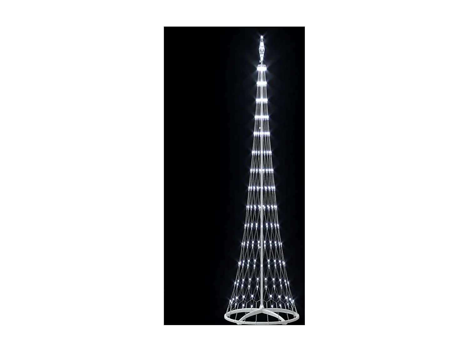Arbre de Noël LED Blanc froid 70 x 70 x 250 cm Métal