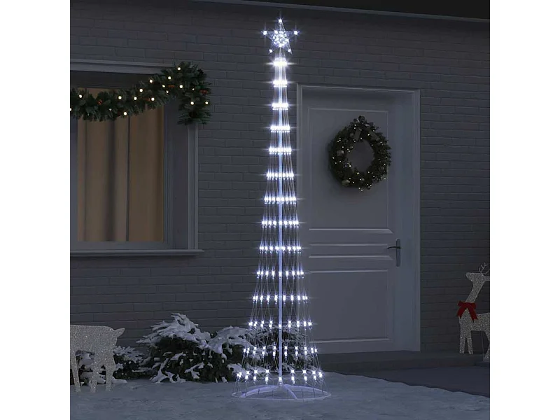Árvore de Natal LED Branco frio 70 x 70 x 250 cm Metal