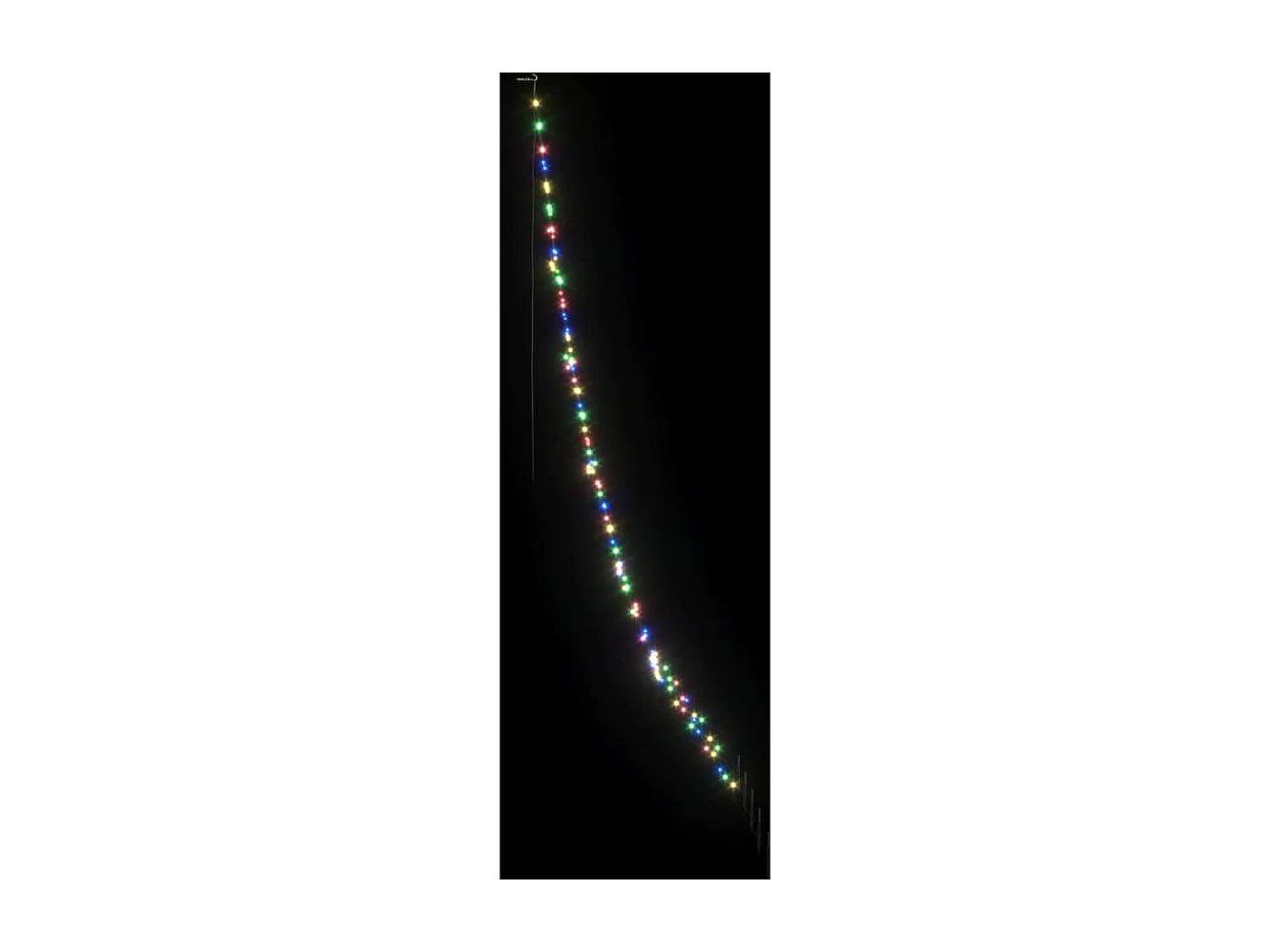 Arbre de Noël LED avec 168 LED Multicolore 306 cm Métal